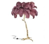 HJLJKG Floor Lamp, Feather Reading Standing Lamps with 3 Color Dimmerable Standing Lamp Floor Feather Lamps for Living Room Bedroom Office Decor