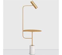 HJLJKG Floor Lamp Postmodern Creative Minimalist Home Living Room Coffee Table Divano Marble Table Floor Lamp Standing Light (Colore: Brass)
