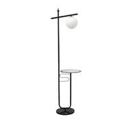 HJLJKG Floor Lamp with Table Adjustable Floor Lamps with Tray, Tall Standing Lamp for Bedroom Home Decor for Office Cafe Den Living Room Bedroom Floor Lamps for Living Room(Black)