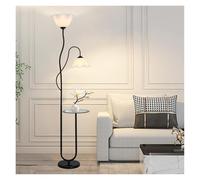 HJLJKG Floor Lamp with Table Floor Lamp with Tray, Home Reading Standing Lights, Tall Lamp for Living Room Fits in Room Decor Floor Lamps for Living Room(Black)