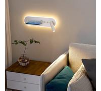 HJLJKG Lampada Regolabile Lettura Comodino LED Montaggio Applique testiera con Ricarica USB, apparecchi Illuminazione cablati Faretti a Parete Focus per Studio di Hotel in Camera da Letto