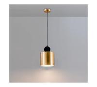 HJLJKG Lampadario Americano Industriale in Oro Industriale per la Moderna Isola da Cucina, 3000k Apparecchi di Illuminazione Decorativa Calda per Ristorante e Bar (18 W)