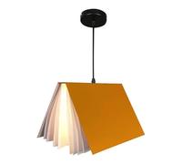 HJLJKG Lampadario Moderno a Luce Singola nordica, Medio Ages Sospensione a Forma del Libro Luce all'ombra Bianca, Adatto per Sala da Pranzo, Soggiorno e Studio (Giallo)