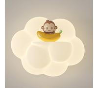 HJLJKG LED dei Bambini in Acrilico Color Crema Comodino della Camera Letto, Forma di Cartone Animato Carino W a Colori Lampada da Parete per Asilo Nido, 9 Pollici