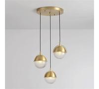 HJLJKG Luce a Pendenza Moderna da Pianale per Stanze Estetiche, Sistemi di Luminosità Multifunzionali con Acconto Facile da Cambiare, Finestra in Brass
