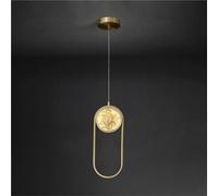 HJLJKG Luminosa Luce Chiaroscuro Colorato Piccolo Dischiere, Finish Bronzo Iluminazione Pavimento da Sala da Pranzo Semplice Montaggio Collegamento All'Assito per Ristorante Stanze Casa Stagno