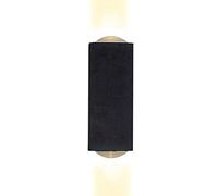 HJLJKG Moderna LED in Alluminio, Applique Impermeabile Interni Prova di umidità, luci Montaggio a per Soggiorno Camera Letto corridoio Hotel, Lampada da Parete Nera 3000K (Dimensioni : Small)