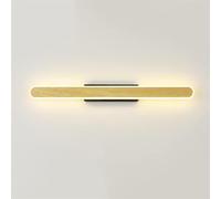HJLJKG Moderno Applique da Parete a LED Striscia lineare Lampada da Parete per vanità Lampada da Parete con Motivo in Legno, Apparecchio di Illuminazione da Parete Lungo Bar Lampade per Il Trucco,