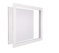 HJLKDYM Copertura per Tubi A Scomparsa,Pannello di Accesso A Soffitto | Piastra a filo con telaio in lega alluminio ispessito,foro muro resistente,sistemi allarme riscaldamento(15x15cm)
