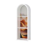 HJLKDYM Nicchia Da Bagno Ad Arco Con Cornice A Doppia Faccia In Vetro