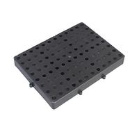 HJLKDYM Pallet in Plastica, Pallet Leggero HDPE Pallet Antiscivolo per Magazzini, Depositi E Altri Ambienti Industriali(Nero,40x30x5cm)