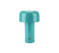 HJLRR Lampada da tavolo a fungo, ricaricabile USB lampada da tavolo a LED, dimmerabile, portatile, senza fili per camera da letto, soggiorno, studio, decorazione,blu