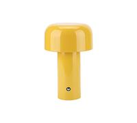 HJLRR Lampada da tavolo a fungo, ricaricabile USB lampada da tavolo a LED, dimmerabile, portatile, senza fili per camera da letto, soggiorno, studio, decorazione,giallo