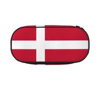 HJLUUFT Astuccio con stampa bandiera danese, semplice e robusto, multifunzionale, per cancelleria da ufficio