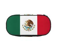 HJLUUFT Astuccio con stampa bandiera del Messico, semplice e robusto, multifunzionale, per cancelleria da ufficio