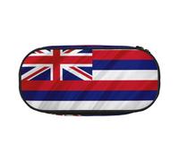 HJLUUFT Astuccio con stampa bandiera delle Hawaii americana, semplice e robusto, multifunzionale, per cancelleria da ufficio
