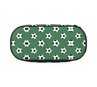 HJLUUFT Astuccio con stampa di calcio, semplice e robusto, multifunzionale, per cancelleria da ufficio