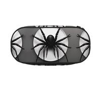 HJLUUFT Astuccio con stampa ragno nero, semplice e robusto, multifunzionale, per cancelleria da ufficio