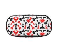 HJLUUFT Astuccio per matite con stampa a scacchi, semplice e robusto, multifunzionale, per cancelleria da ufficio