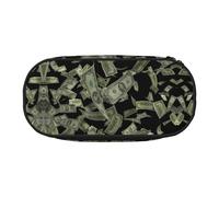 HJLUUFT Astuccio per matite con stampa di dollari e soldi, semplice e robusto, multifunzionale, per cancelleria da ufficio