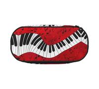 HJLUUFT Astuccio per matite con stampa di note musicali, semplice e robusto, multifunzionale, per cancelleria da ufficio