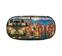 HJLUUFT bella Italia stampa astuccio semplice robusto multifunzionale matita borsa ufficio cancelleria organizzatore