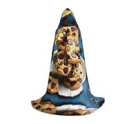 HJLUUFT Biscotti Cibo Cioccolato Chips Biscotti Halloween vampiro mantello costume, costume strega e cosplay costume unisex per regalo festivo