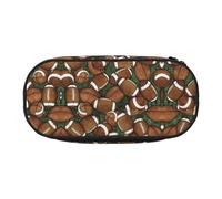 HJLUUFT Calcio Stampa Verde Matita Caso Semplice Robusto Multifunzionale Matita Sacchetto di Cancelleria U