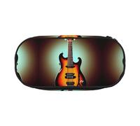 HJLUUFT Chitarra Basso Musica Strumento Musicale Stampa Astuccio Semplice Robusto Multifunzionale Matita Bag Ufficio Cancelleria Organizer
