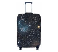 HJLUUFT Copertura per bagagli da viaggio con stampa di ammassi di stelle costellazione galassie copertura per valigie protettiva lavabile copertura per bagagli antigraffio, Nero , XL