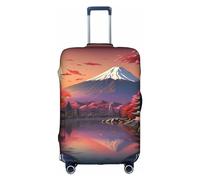 HJLUUFT Copertura per bagagli personalizzata con il Monte Fuji del Giappone, protezione per valigie con design approvato TSA, adatta alla maggior parte delle valigie da 71,1 cm, bianco, X-Large