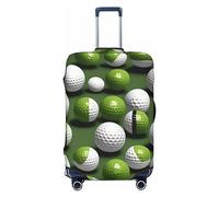 HJLUUFT Copertura per valigia con stampa pallina da golf, protezione per bagagli da viaggio, lavabile, antigraffio, Nero , S