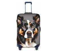 HJLUUFT Elegante copertura per bagagli di razza canina - Proteggi e personalizza la tua valigia con copertura approvata TSA, coperture per valigie per bagagli, bianco, Small