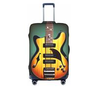 HJLUUFT Elegante copertura per valigie per chitarra e basso, per proteggere e personalizzare la tua valigia con la copertura approvata TSA, coperture per valigie per bagagli, bianco, Medium