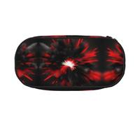 HJLUUFT Explosion Burst - Astuccio per cosmetici con stampa rossa e nera, astuccio Kawaii con cerniera