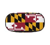 HJLUUFT Maryland - Astuccio con stampa bandiera dello Stato, semplice e robusto, multifunzionale, per cancelleria da ufficio