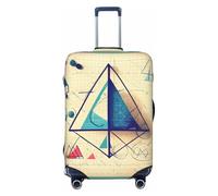 HJLUUFT Math Geometry Geek Calculus Print Travel Luggage Cover Protector Valigia Copertura Lavabile Bagagli Anti-Graffio, Nero , M