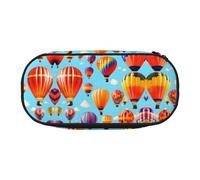 HJLUUFT Mongolfiere stampa astuccio semplice robusto multifunzionale matita borsa ufficio cancelleria organizzatore