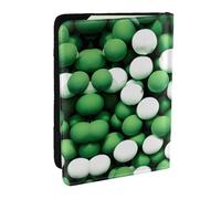 HJLUUFT Portafoglio per passaporto in pelle con stampa di calcio, per uomo e donna, custodia per passaporto da viaggio per famiglia, Nero , Taglia unica