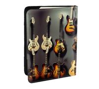 HJLUUFT Portafoglio per passaporto in pelle stampata per uomo e donna, custodia per passaporto da viaggio per famiglia, Nero , Taglia unica