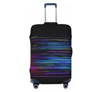 HJLUUFT Programmatore Codice di programma Stampa Copertura per bagagli da viaggio Copertura per valigia Protezione per valigie Lavabile Coperture per bagagli antigraffio, Nero , M