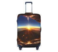 HJLUUFT Shining Overlook Print Travel Luggage Cover Protector Valigie Lavabile Copertura Bagagli Anti-Graffio, Nero , XL