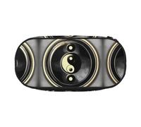 HJLUUFT Yin Yang Pattern stampa Astuccio Semplice Robusto Multifunzionale Matita Bag Ufficio Cancelleria Organizer