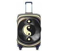 HJLUUFT Yin Yang Pattern Stampa Bagagli Da Viaggio Copertura Valigie Copertura Protettiva Valigie Lavabile Copertura Bagagli Antigraffio, Nero , S