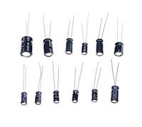 HJNAOKGWHQ 120pcs 12Value Electrolytic Capacitors Assortment Kit Mixed 1uf 2.2uF 3.3uF 4.7uF 10uF 22uF 33uF 47uF 100uF 220uF 330uF 470uF diy