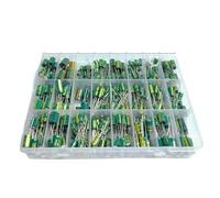 HJNAOKGWHQ 625Pcs 24Values Aluminum Electrolytic Capacitor Kit 10V-100V 1F-1000uF Capacitors Box Assortment Kit diy