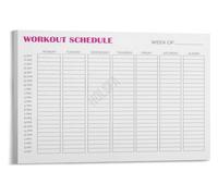 HJNAOKGWHQ Monday To Sunday Workout Poster Weekly Calendar