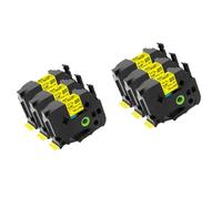 hJNGdU 3pk 6pk Riflettimento del tubo di restringimento di calore Compatibile con HSE-231 HSE-2111 HSE-631 6-24 mm per PT-E550W E300 E500 P750WVP P900 P950W e modelli simili(18mm yellow 6pk)