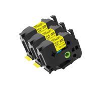 hJNGdU 3pk 6pk Riflettimento del tubo di restringimento di calore Compatibile con HSE-231 HSE-2111 HSE-631 6-24 mm per PT-E550W E300 E500 P750WVP P900 P950W e modelli simili(24mm yellow 3pk)