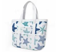 HJOSWVNS Borsa Mare Grande Modello Verde Blu Borsa Mare Donna Resistente Beach Tote Bag Spiaggia Con Zip Shopping Bag Donna Borse Mare Pieghevole Leggera Borsone Piscina Viaggio 33x32cm/2 Pezzi